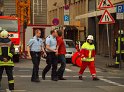 Person auf Baukran Koeln Christophstr P066